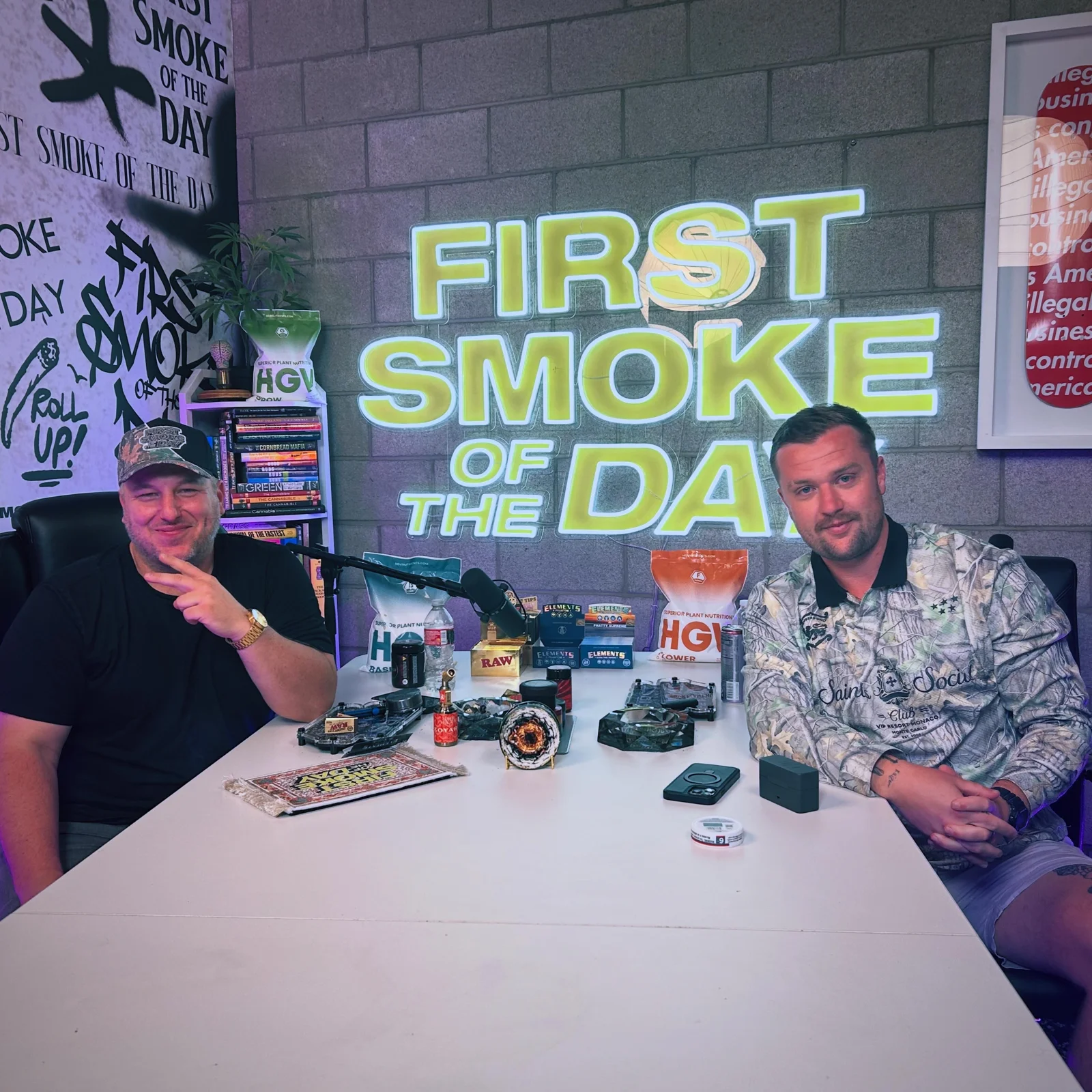 Luc Carlin (LMC): seated at the first smoke of the day podcast table